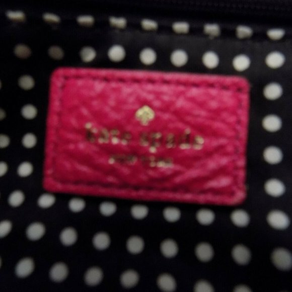 KATE SPADE Dark Pink Cow Leather Purse with Quilt - Picture 5 of 7